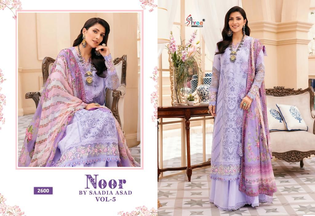 Noor By Saadia Asad Vol 5 By Shree Pakistani Salwar Suits Catalog